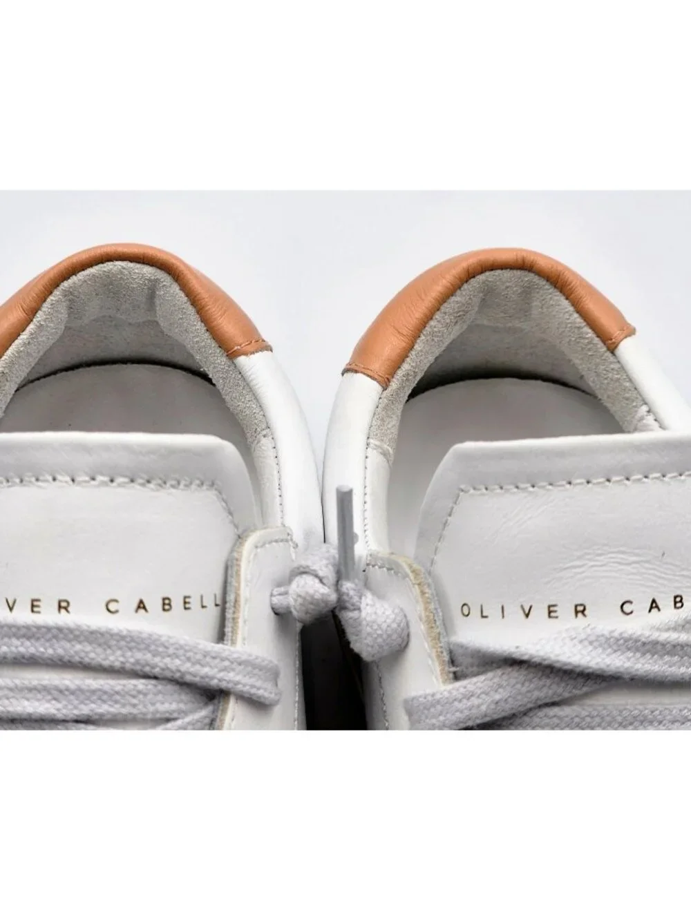 NWOB Oliver Cabell Women Low 1 LEEDS White Leather Sneakers Glitter  Sz 5.5 2254 - Picture 13 of 16